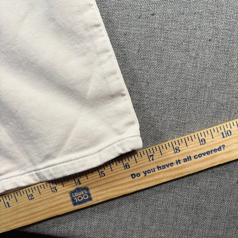 Banana Republic Traveler Pants Mens 33x32 Off White Slim Fit Stretch Chino